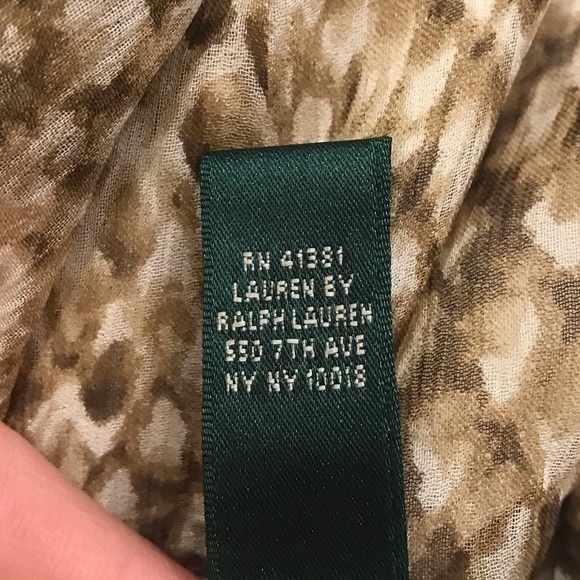 Vintage LRL 90s Swing Skirt Snake Print Petite S - Picture 7 of 9